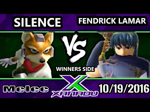 S@X 172 - Silence (Fox) Vs. Fendrick Lamar (Marth) - SSBM Tournament - Smash Melee