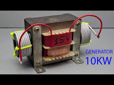 So bauen Sie zu Hause einen selbstlaufenden 10-kW-Generator für freie Energie aus PVC-Kupferdraht...