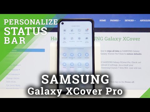 Customize Notification Bar on SAMSUNG Galaxy XCover Pro – Notification Bar Icons