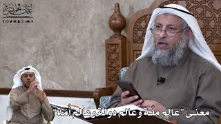 704 - معنى “عالم ملّة وعالم دولة وعالم أُمّة” - عثمان الخميس