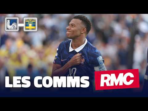 France 3-0 Suède : Mbappé et Barcola envoient les Bleus en 1/8 de finale… les comms RMC !
