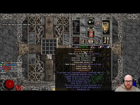 Project Diablo 2 Season 8 - 800ed Bow Final Creation (Plague Needle) day20