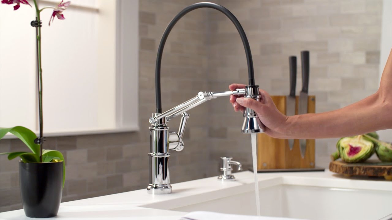 The Articulating Kitchen Faucet by Brizo