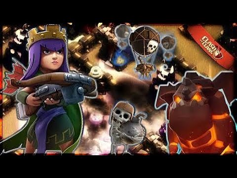 CoC•9v10 3 Star(Dead Base)•Qw LaLo