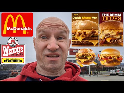 The Melt-Off: McDonald's Double Cheesy Melt Vs. Wendy's Bacon Portabella Mushroom Melt!