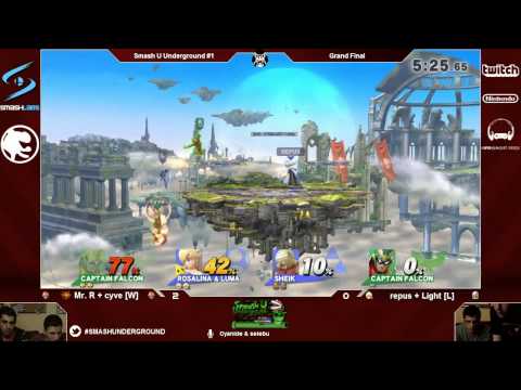 SUU#1 - LLL.Mr. R + cyve Vs. repus + Light - Grand Final - Smash 4 Wii U Doubles