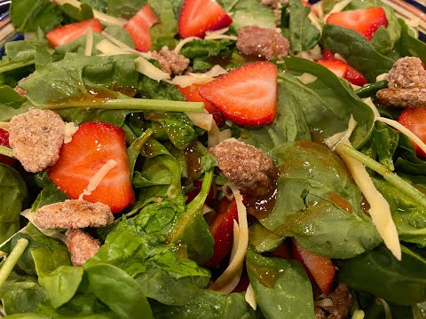 How to make Strawberry Spinach Salad, Cinnamon Glazed Pecans, and Polynesian Chicken Salad