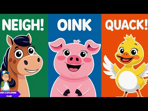 Animal Sounds Song | Learn Animal Names & Sounds | Nursery Rhyme & Kids Songs
