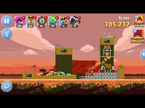 Angry Birds Friends Level 7 Tournament 876 three stars NO POWER-UP walkthrough 2021-01-21