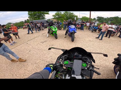 Taking my Ninja H2, Yamaha R9 and Ninja ZX4RR to FastLaneD’s Meet!!