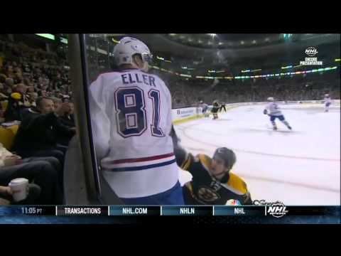 Brandon Prust vs Milan Lucic fight Mar 3 2013 Montreal Canadiens vs Boston Bruins NHL Hockey