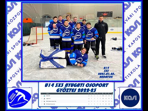 KASI JÉGKORONG SZAKOSZTÁLY-U14 3X3 Csapatunk Nyugati csoport győztes!  2022-23 Szezon  2023.01.28.