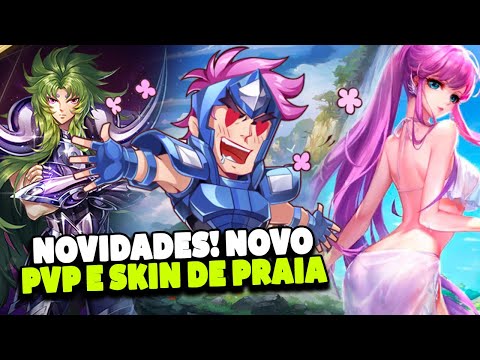 NOVIDADES! NOVO PVP PARECIDO COM JAMIEL + SKIN DE PRAIA ATHENA - Saint Seiya Awakening