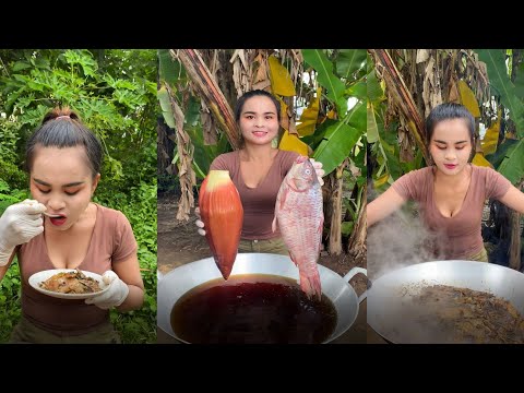 How to cook fish with banana flower recipe