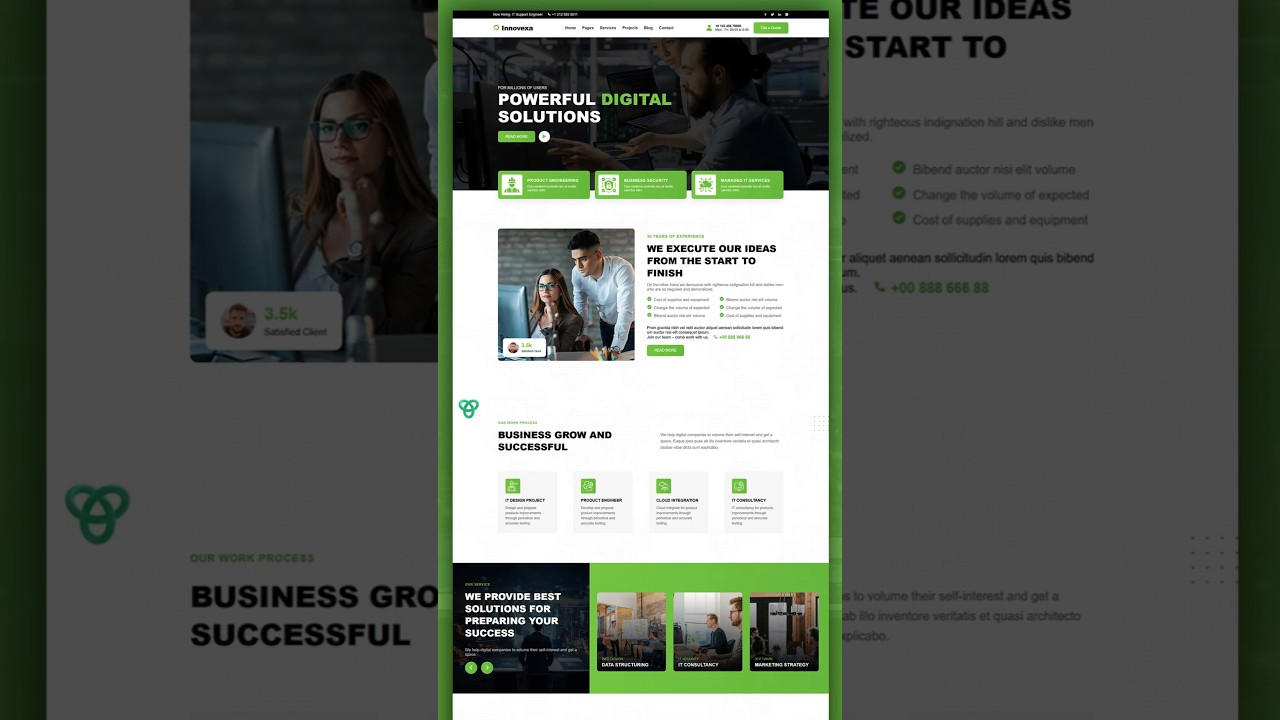 How to Create IT Solution & Business Responsive HTML Template | Responsive Website Template