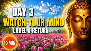 Watching Your Thoughts: A 10-Minute Meditation to Stop Getting Swept Away (Day 3/30)
