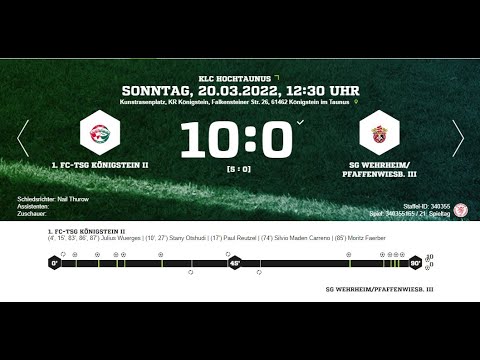 1.FC-TSG Königstein II-SG Wehrheim/Pfaffenwiesb.III: Highlights 21.Spieltag | KLC Hochtaunus 2021/22
