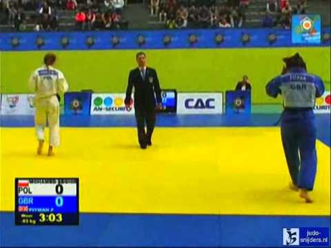 Judo 2013 European Open Women Lisbon: Mohamed Seghir (POL) - Pitman (GBR) [-63kg] bronze