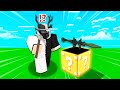 Abusing Players Using LUCKY BLOCKS in Roblox Bedwars...