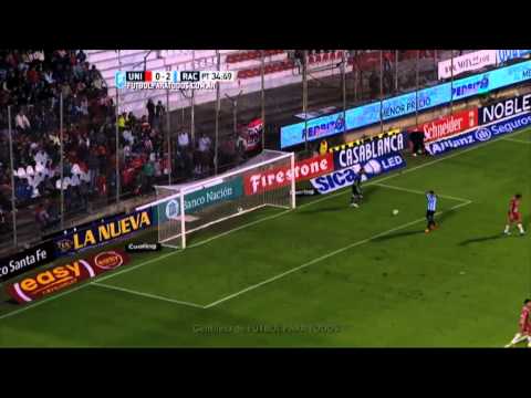 Bou tuvo el tercero. Unión 0 - Racing 2. Fecha 20. Primera División 2015. FPT