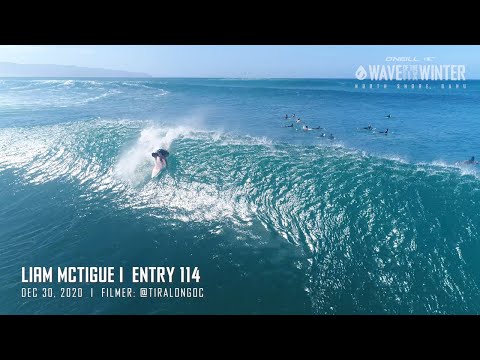 Liam McTigue at Pipeline Dec 30, 2020 | Drone Angle