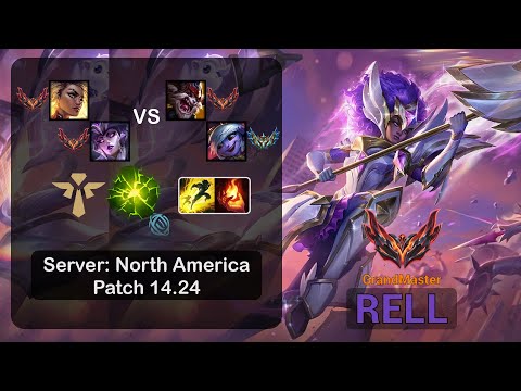 Rell Support + Syndra vs Kled + Tristana - NA Challenger - Patch 14.24