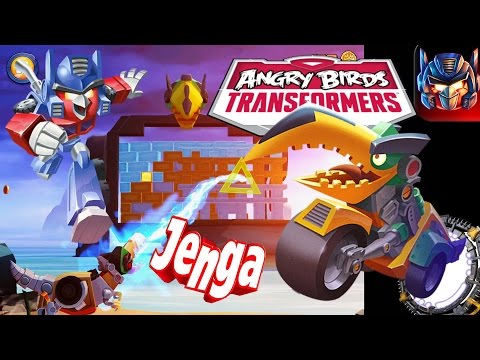 Angry Birds Transformers JENGA GRIMLOCK Unlocked!