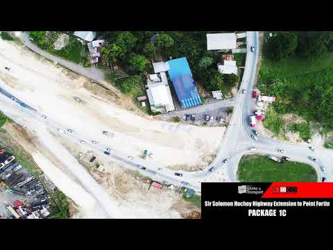 Package 1C of the  Solomon Hochoy Highway Extension to Point Fortin