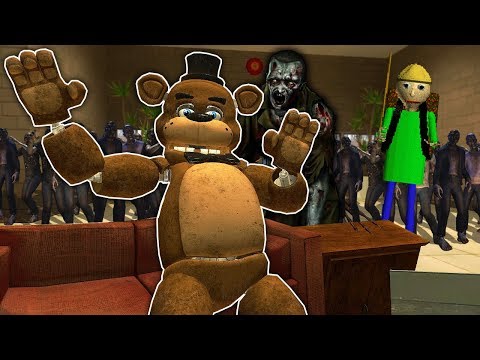 We Must Defend Baldi's College From Zombies in Gmod! - Garry's Mod Multiplayer Survival