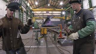 How to weld High carbon steel alloy train tracks