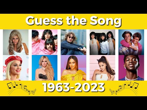 Guess the Song Music Quiz 🎶 | One Song Per Year 1963 - 2023