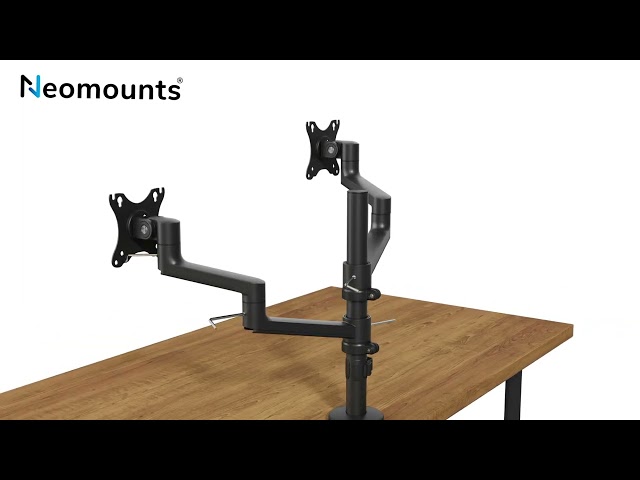 Video teaser per Neomounts DS20-425BL2 monitor/laptop desk mount - full motion