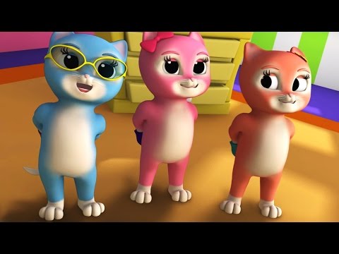 Luke And Lily - Three Little Kittens | Nursery Rhymes | Kids Songs | Children's Videos