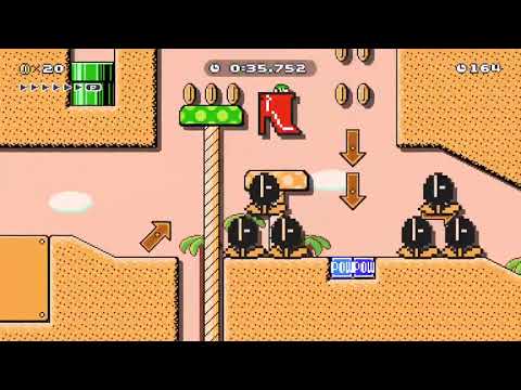 Super Mario Maker 2:  Big Shoes Gustin' in the Desert