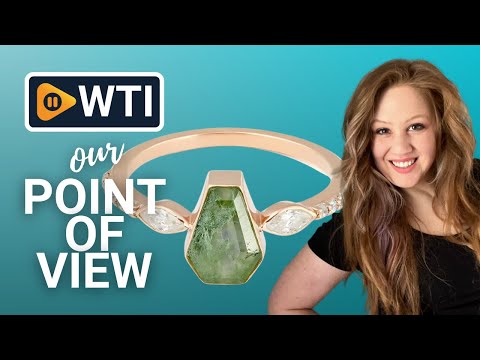 Dfine Jewelry Store Coffin Cut Natural Moss Agate Ring Marquise Diamond Engagement Rings for Women Rose Gold Plated 925 Sterling Silver Promise Statement Wedding Bridal 9.5 - WTI product video review