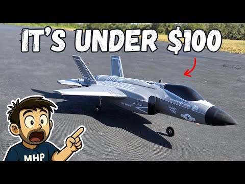 Coolest Micro EDF Jet Under $100 — the DEERC F35  Brushless RC Jet Is AWESOME!