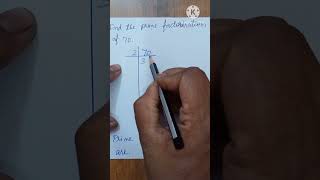 Find The Prime Factorization Of 70 - Maths / Division Method / Factors And Multiples / 🖋🖋🖋