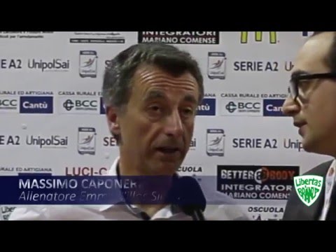 Volley A2 M - Il coach dell'Emma Villas Caponeri dopo Cantù 0 - Siena 3