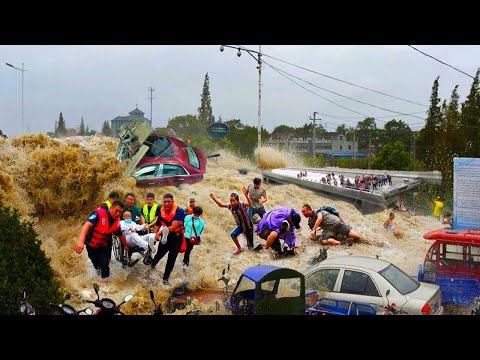A catastrophic element hit China, a mudflow stream in Xi'an