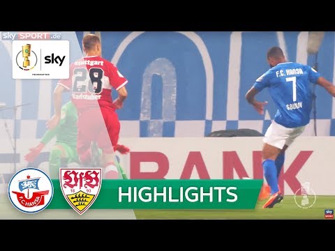 FC Hansa Rostock - VfB Stuttgart 2:0 | Highlights - DFB-Pokal 2018/19 - 1. Runde