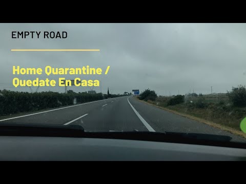 Empty AP7 road to Barcelona | Home Quarantine | Camino AP7 Vacio