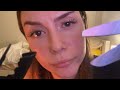 ASMR CHAOTIC Haircut With The Weird Lady Spit Painting Fast And Aggressive Touching The Camera