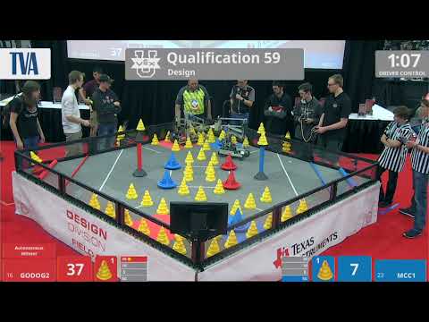 2018 VEXU Design Q59 - GODOG2 vs MCC1 - 86 to 34