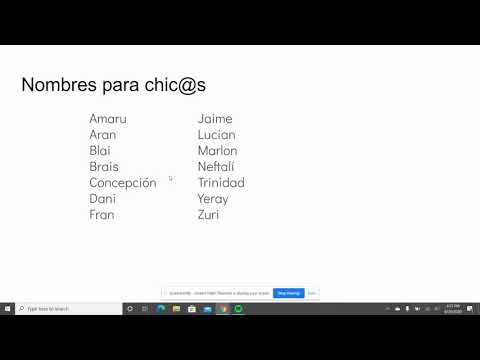 Nombres para chic@s