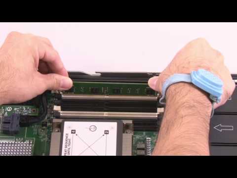 Lenovo System x3550 M5 installing a DIMM