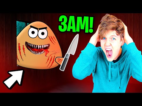 DO NOT PLAY POU AT 3AM!? (EVIL POU ATTACKED US)