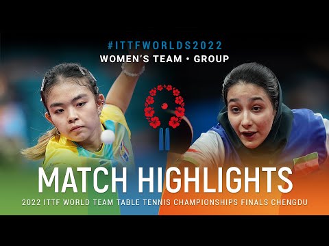 Destaques | Wanwisa Aueawiriyayothin (THA) vs Parinaz Hajilou (IRI) | WT Grps | #ITTFWorlds2022