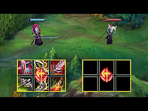 LEVEL 1 YONE FULL BUILD vs LEVEL 18 YONE NO BUILD - League of Legends