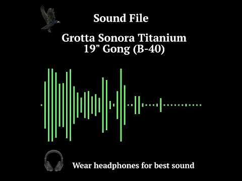 B(2)-40 Grotta Sonora 19" Titanium Blue Cosmo Handheld Gong image 2