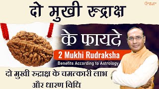 दो मुखी रुद्राक्ष के फायदे और विधि  | Benefits of Do Mukhi Rudraksha | Astrology